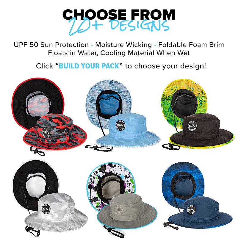 SA Company Hat Pack | Bucket Hats | SA Fishing | UPF 50