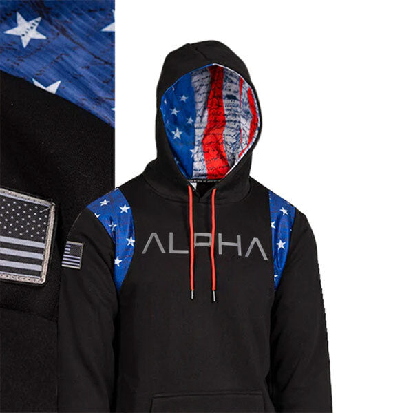 Alpha top flag hoodie