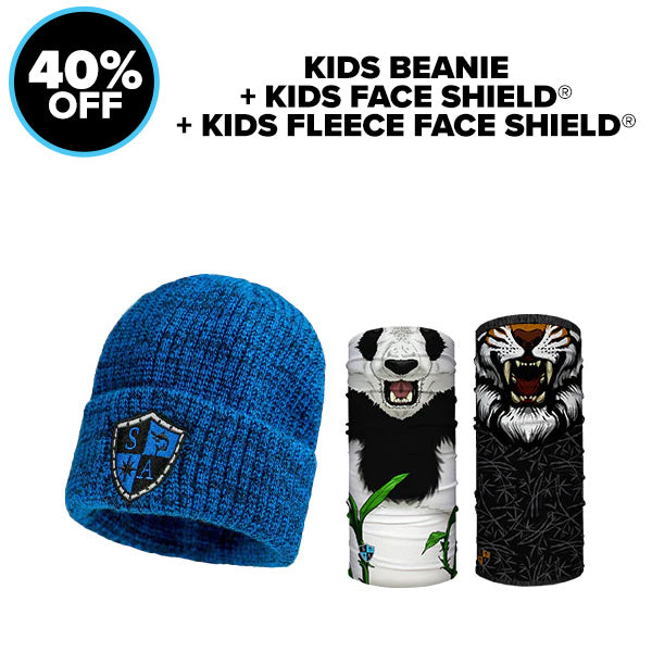 Kids Beanie + Kids Fleece Face Shield® + Kids Face Shield®