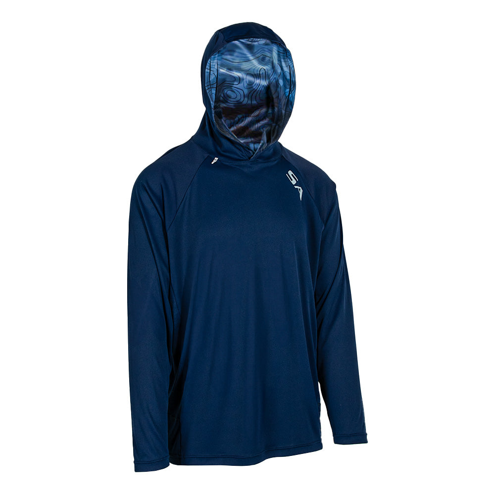 Men's Hooded Performance Long Sleeve Shirt|SA-20638N