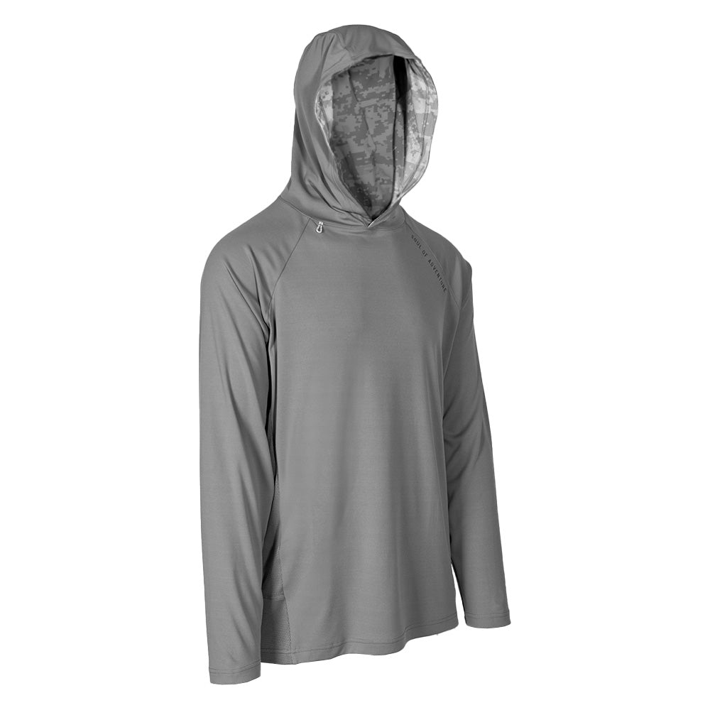 Men's Hooded Performance Long Sleeve Shirt|SA-20663