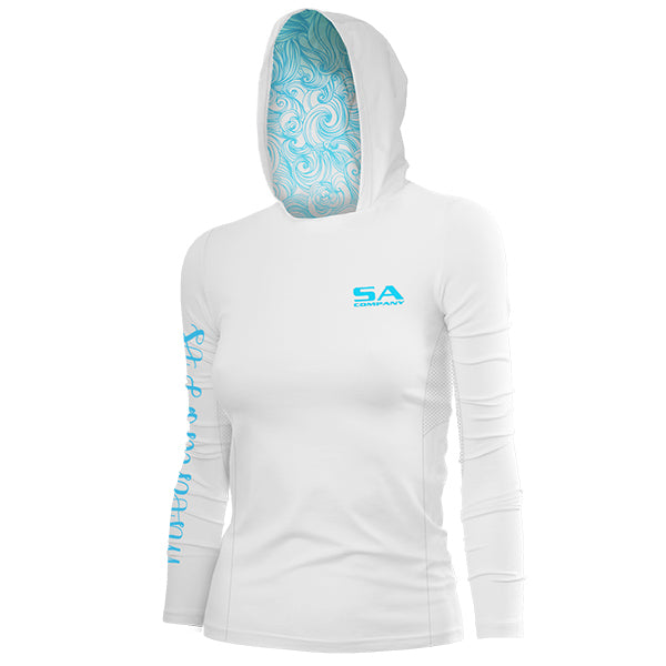 Women's Hooded Performance Long Sleeve Shirt|SA-21053