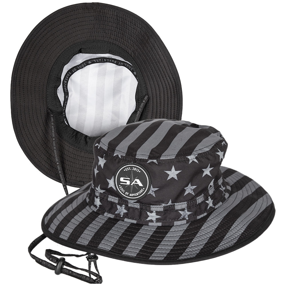 Bucket Hat  Blackout American Flag 2.0