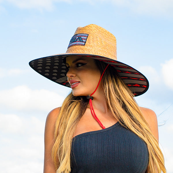 Palms Under Brim Straw Hat