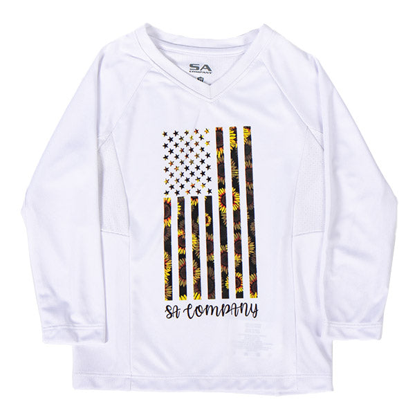 Girls Performance Long Sleeve Shirt|SA-K20015