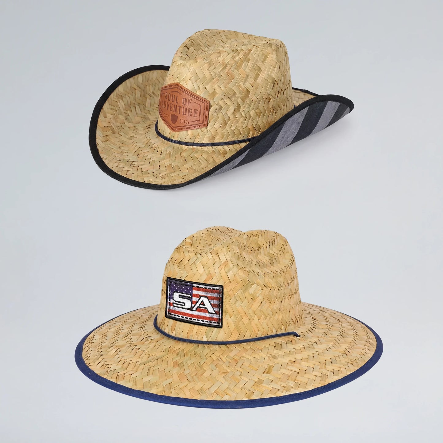 Classic + Cowboy Straw Hat Bundle