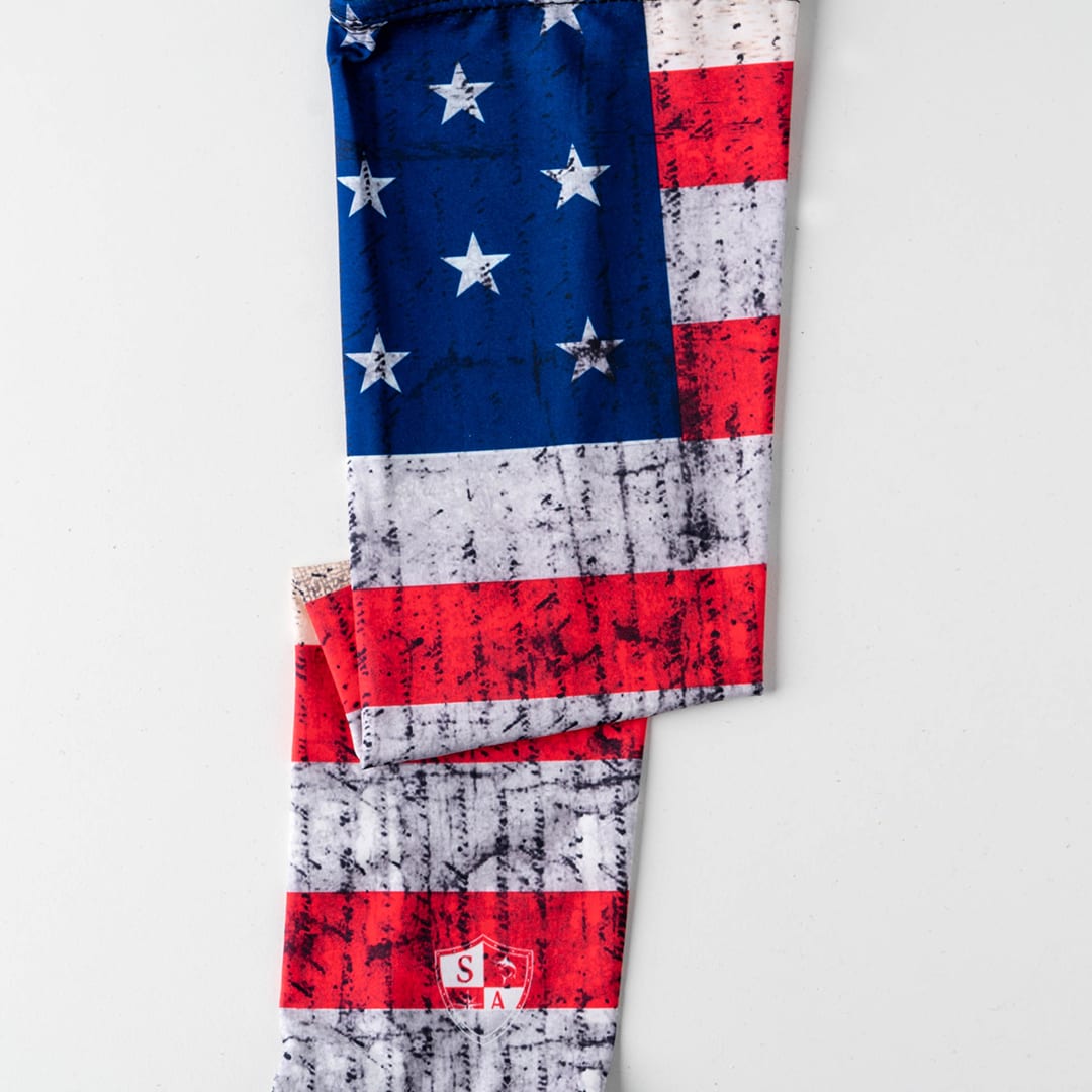 SA Company Single Arm Shield | Whiteout American Flag | Size Large/XL