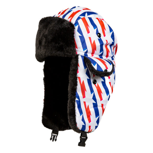 USA Flag America Aviator Trapper Hat Winter Cap Ski Warm Fur Cap