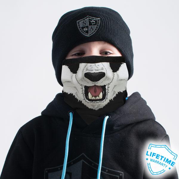 Kids Fleece Face Shields® | Panda