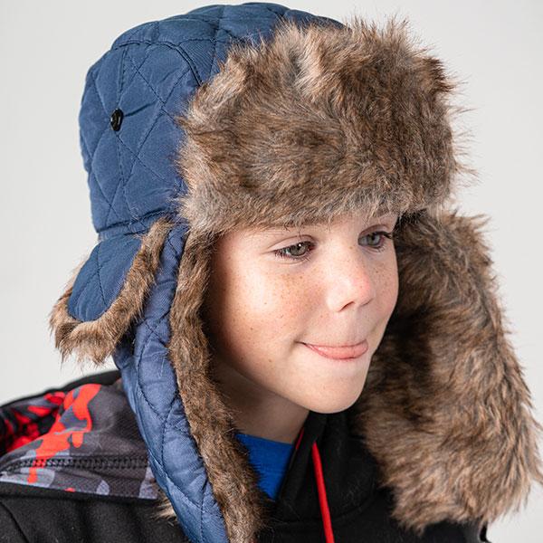 S A Company Frost Pack | Trapper Hat Winter Hats for Men & Women | Faux Fur Hat with 2 Fleece Thermal Face Shield Included