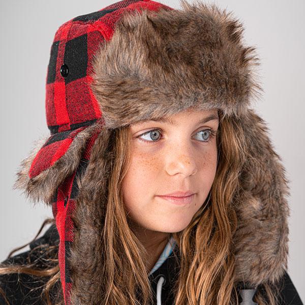 Kids Winter Beanie  Lumberjack Red – Pudus™ Lifestyle Co.