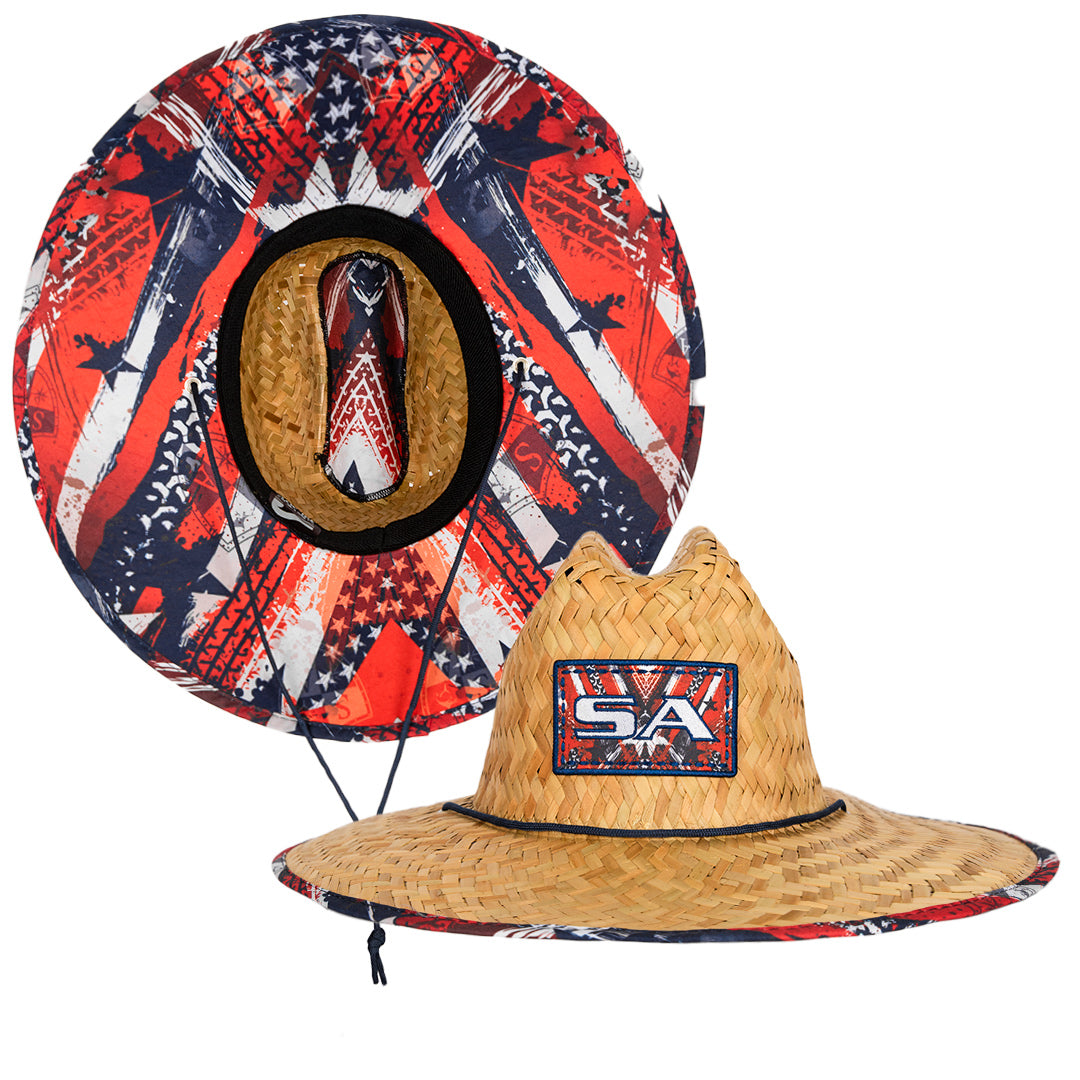 S A Company Bucket Hat UV 50+ for Adults, American Flag