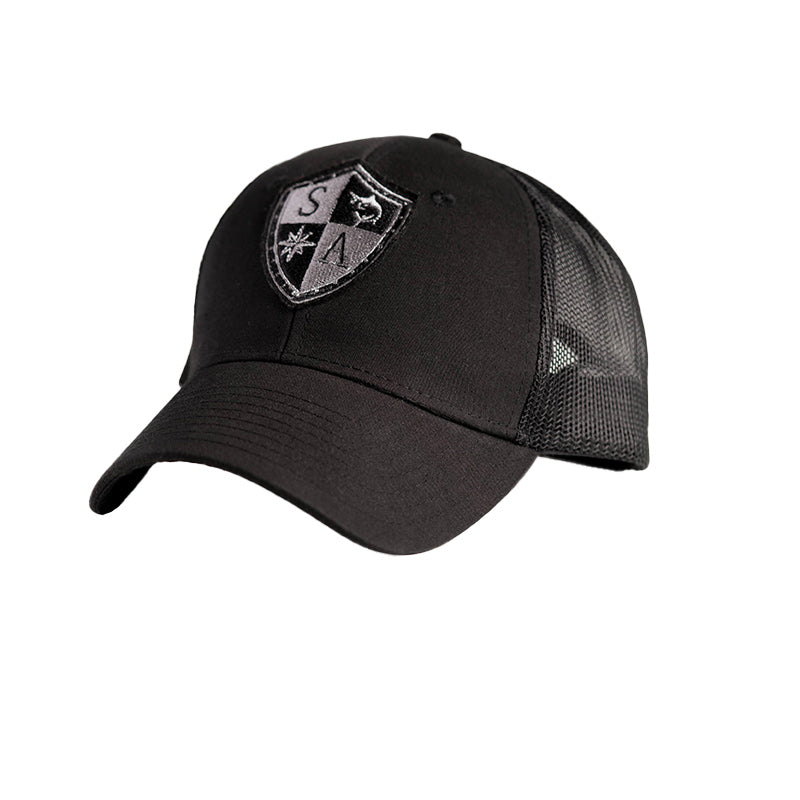 Snap Back Hat | Black | Large SA Shield