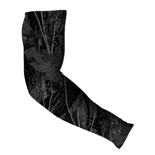 SA Company Single Arm Shield | Arm Sleeves | Blackout Forest Camo | Size L-Xl | Polyester Microfiber | Stain Resistant | SA Fishing