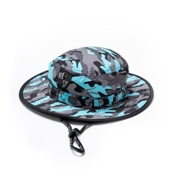 SA Company Kids Bucket Hat | Aqua Military Camo