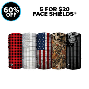 5 FOR $20 FACE SHIELD®