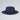 Navy blue bucket hat with a shield emblem on a light gray background