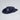 Navy blue wide-brimmed bucket hat with a logo on a light gray background