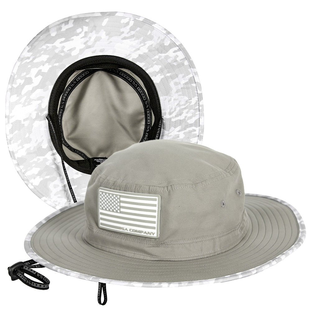 thumbnail image 2 of Armour Blackout American Flag Adult Bucket Hat – Adjustable, USA Theme + FREE BONUS GIFT 2 of 5