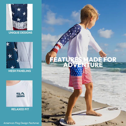 Kid's Hooded Performance Long Sleeve Shirt