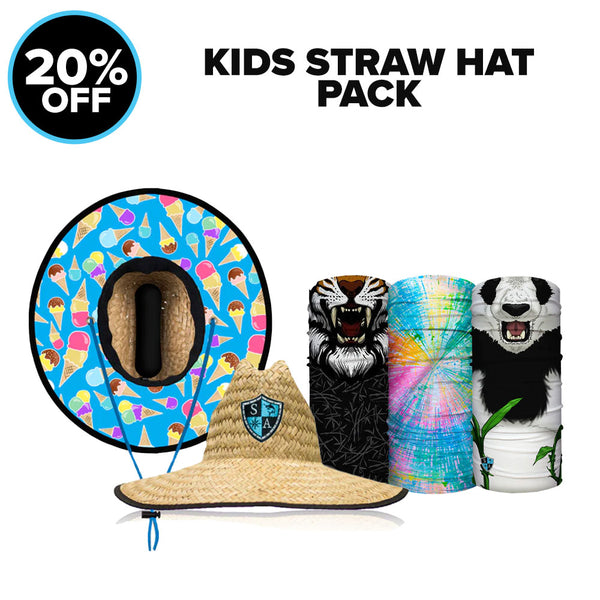 SA Company Kids Straw Hat Pack | Face Shield