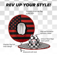 Limited Edition Keys Straw Hat | Race Day