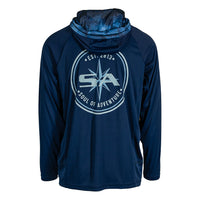 Men's Hooded Performance Long Sleeve Shirt|SA-20638N
