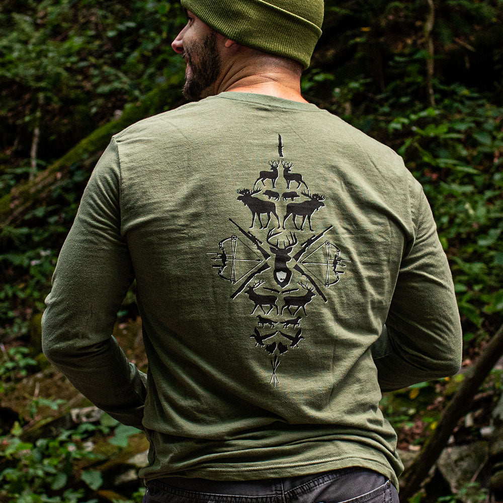 Men's Long Sleeve Graphic Tee Shirt|SA-20653