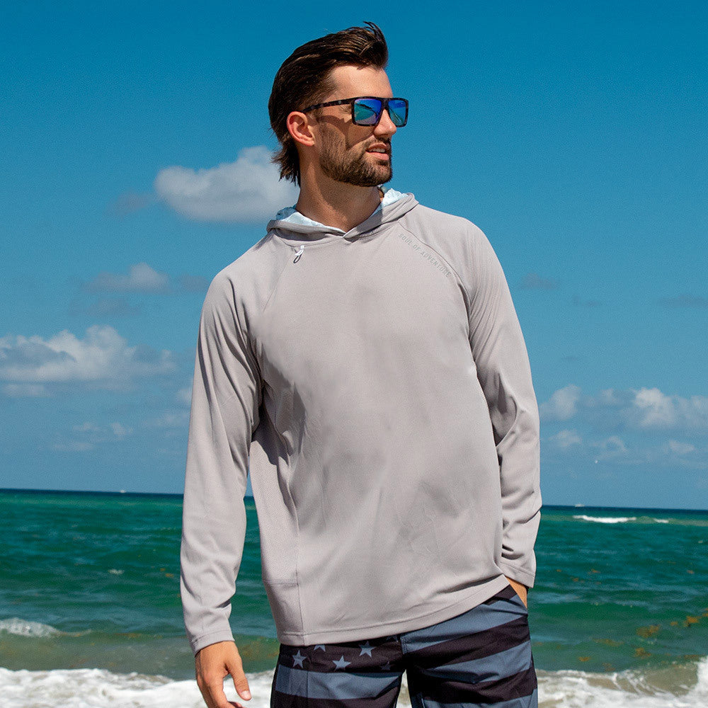 Men's Hooded Performance Long Sleeve Shirt|SA-20663