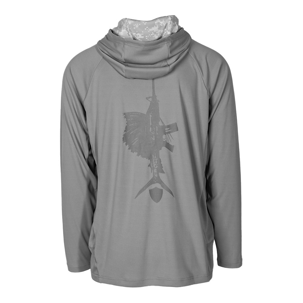 Men's Hooded Performance Long Sleeve Shirt|SA-20663
