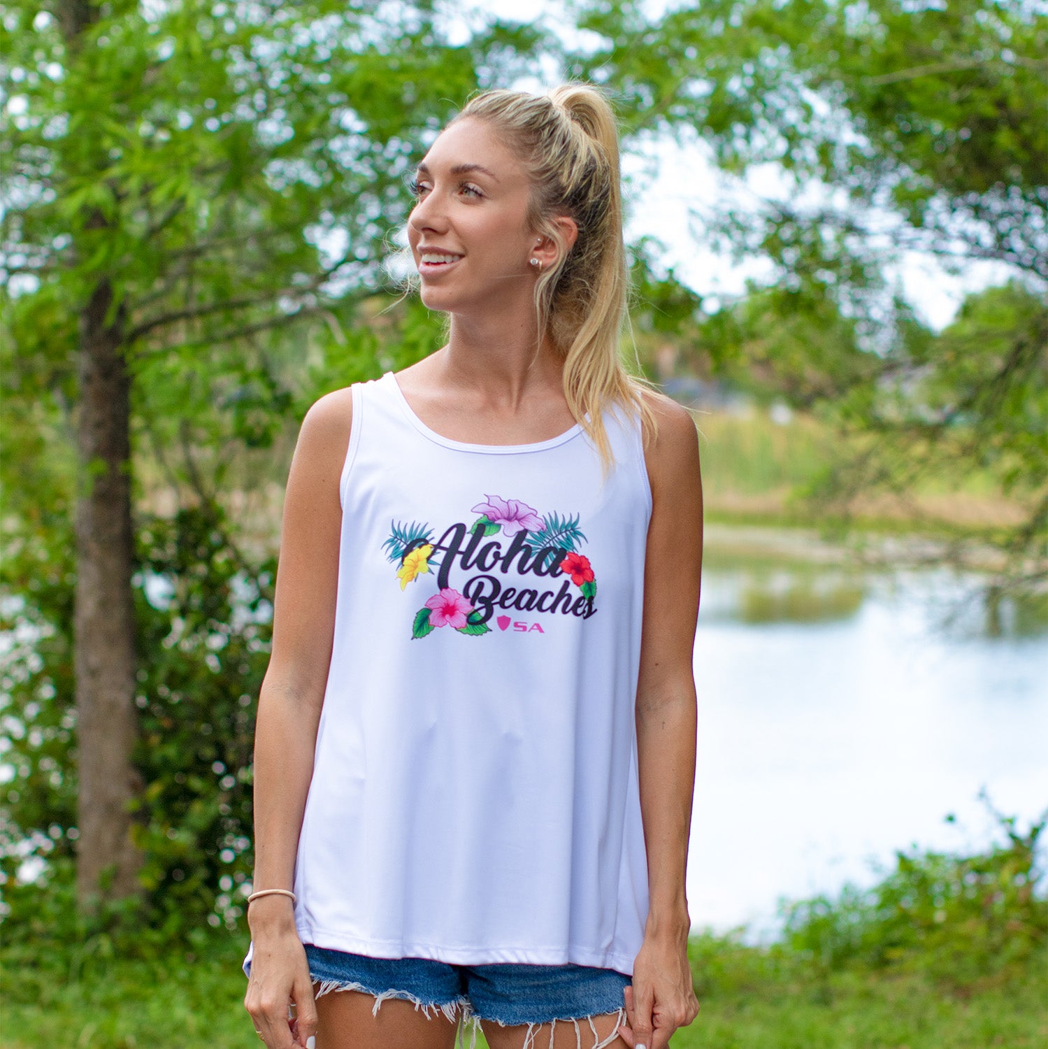 Women's Tie Tank Top|SA-21058