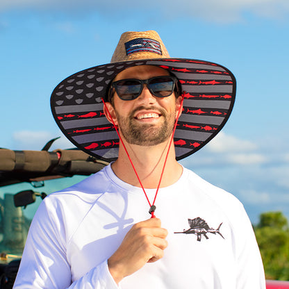 Palms Under Brim Straw Hat