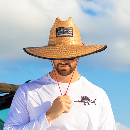 Palms Under Brim Straw Hat