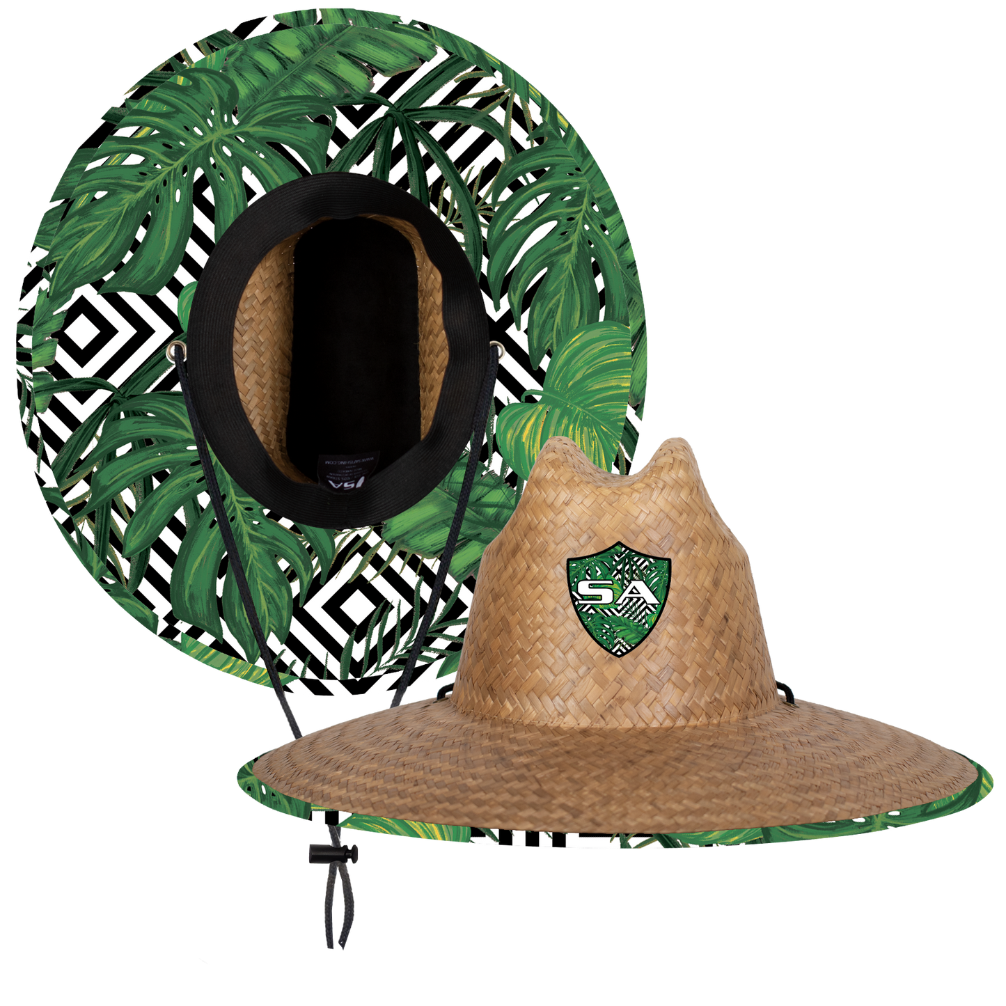 Palms Under Brim Straw Hat|SA-30651-TU