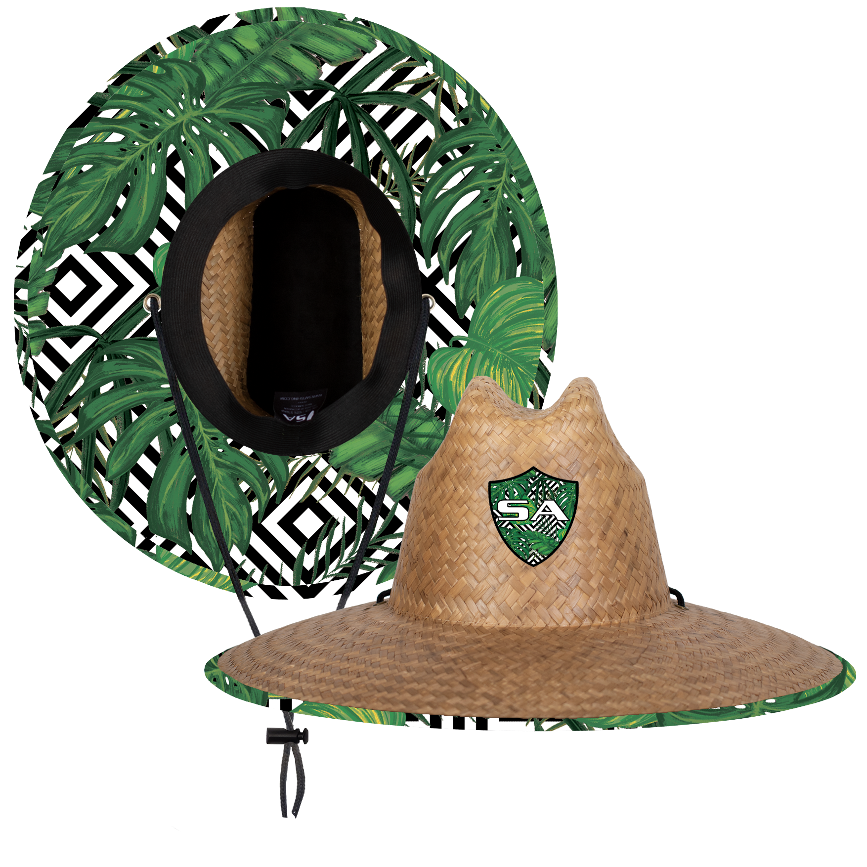 Palms Under Brim Straw Hat|SA-30651-TU