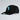 Black cap with teal outline of Florida on a light gray background