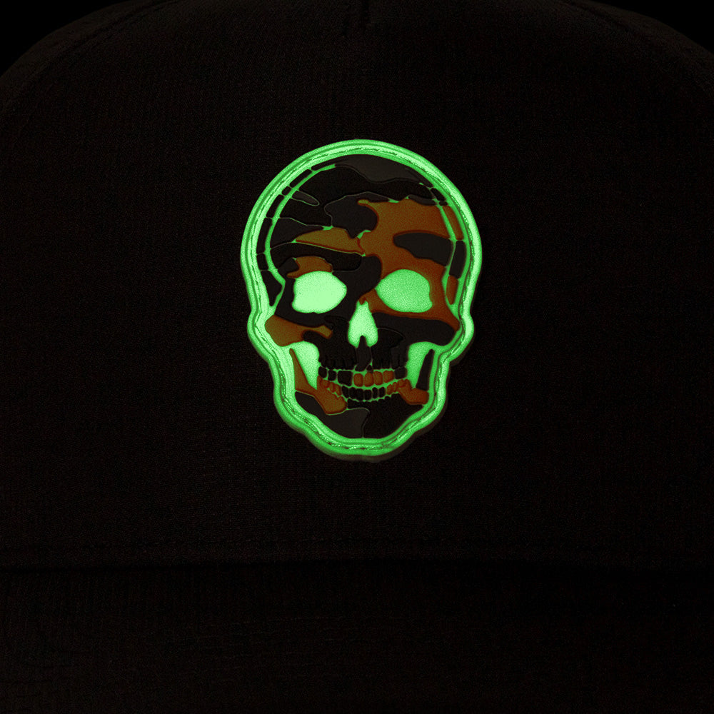 Special Edition Performance Snapback | Skull Orange Military Camo