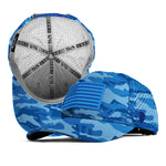 Performance Snapback | Blue Military Camo