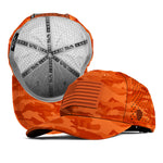 Performance Snapback | Blaze Orange Military Camo