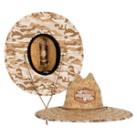 Under Brim Straw Hat | Desert Military Camo