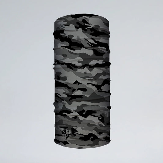 Neck Gaiter | Grey Military Camo