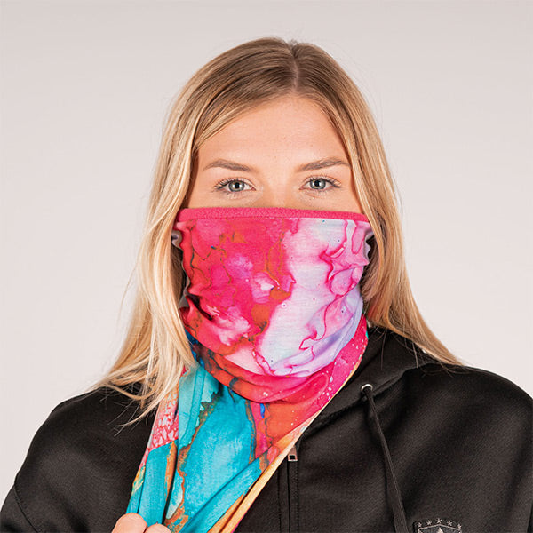 Fleece Face Shield|SA-50687-PNK