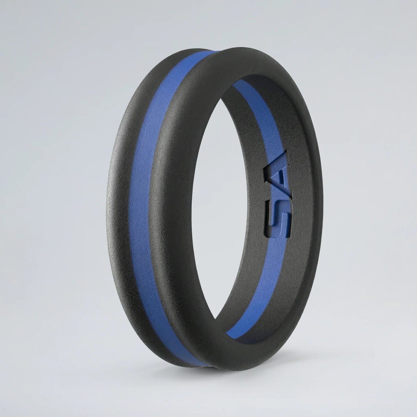 Silicone Ring Two Tone | Black & Royal