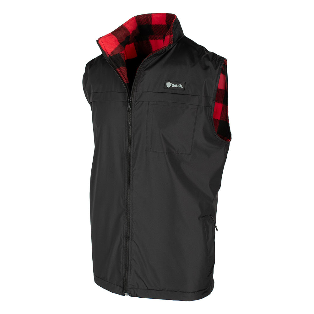 Reversible Vest | Lumberjack Red | Black Reversible Vest | Lumberjack Red | Black