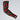 Camouflage-patterned arm sleeve with red and black design on a light gray background