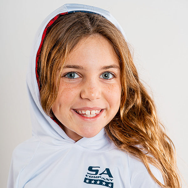 Kids Hooded Performance Long Sleeve Shirt|SA-K20002