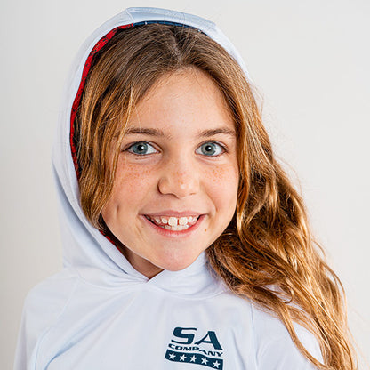 Kids Hooded Performance Long Sleeve Shirt|SA-K20002