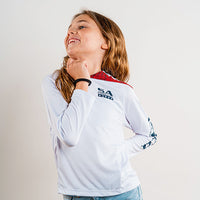 Kids Hooded Performance Long Sleeve Shirt|SA-K20002