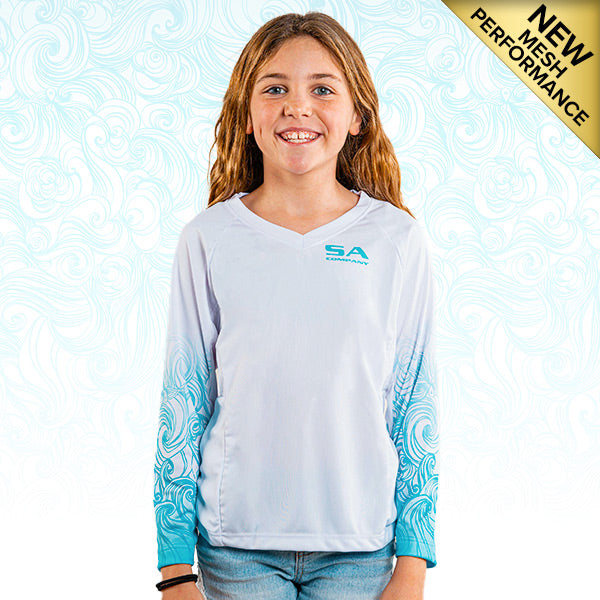 Girls Performance Long Sleeve Shirt|SA-K20007