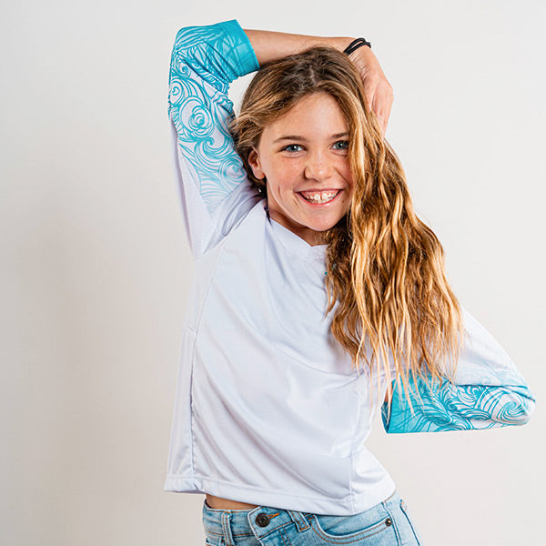 Girls Performance Long Sleeve Shirt|SA-K20007